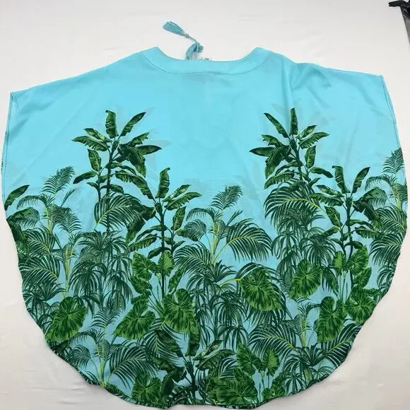 Ruby Rd Palm Tree Boho Top - Picture 2 of 4